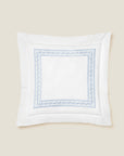 Impero euro Sham in white/medium blue