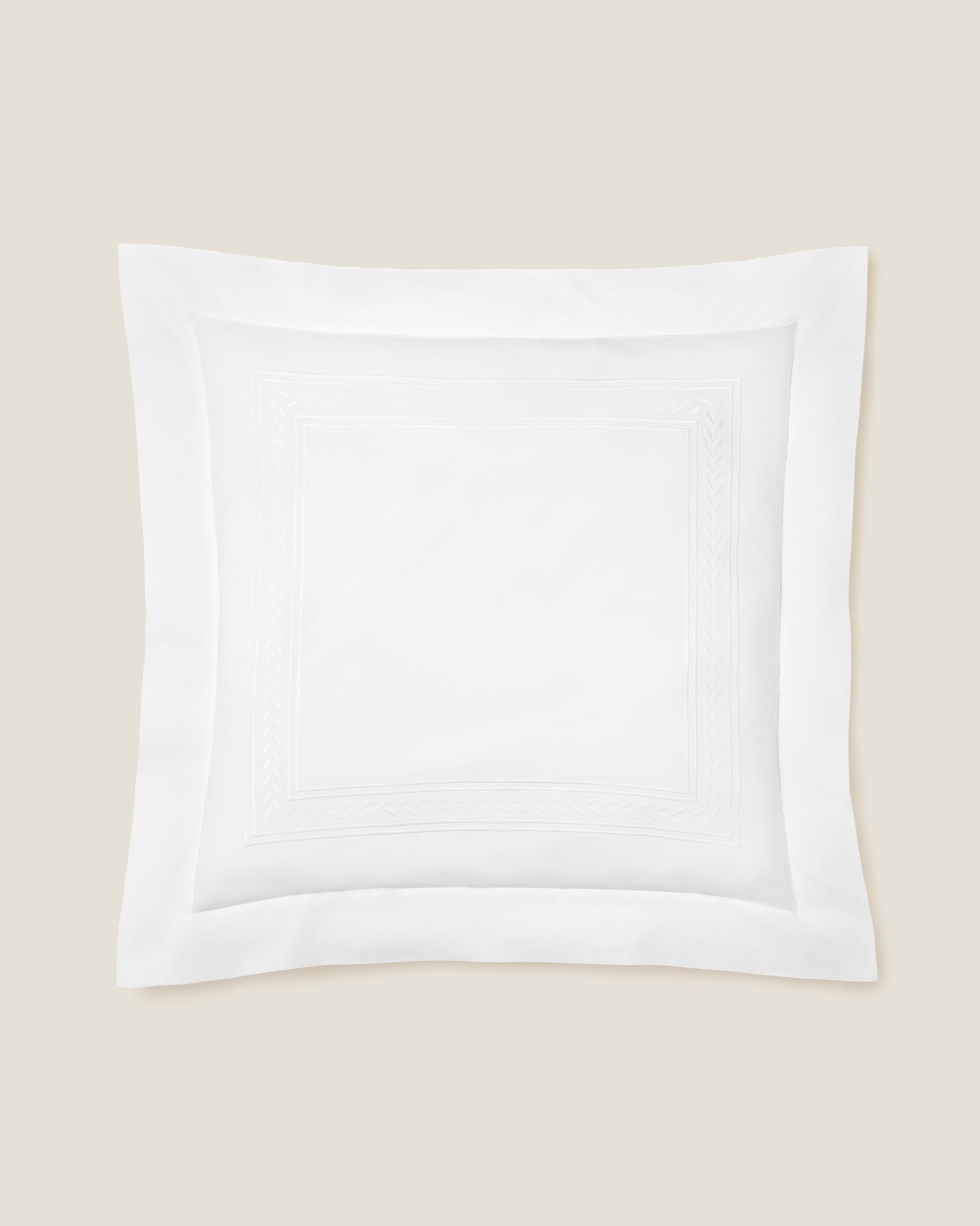 Impero euro Sham in white/white