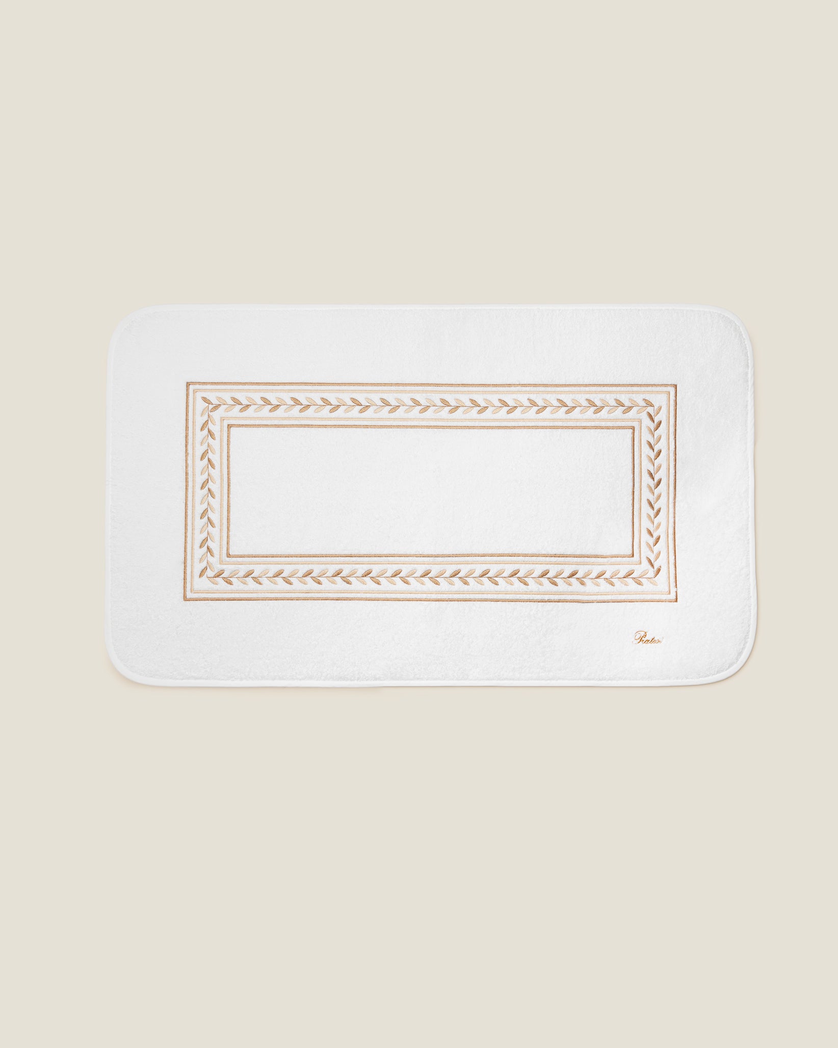 Impero Tub Mat in white/beige