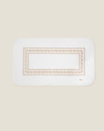 Impero Tub Mat in white/beige