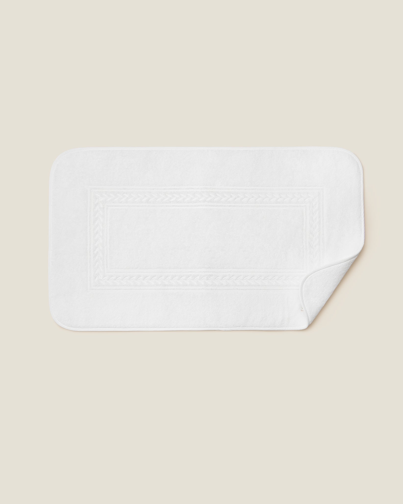 Impero Tub Mat in white/white