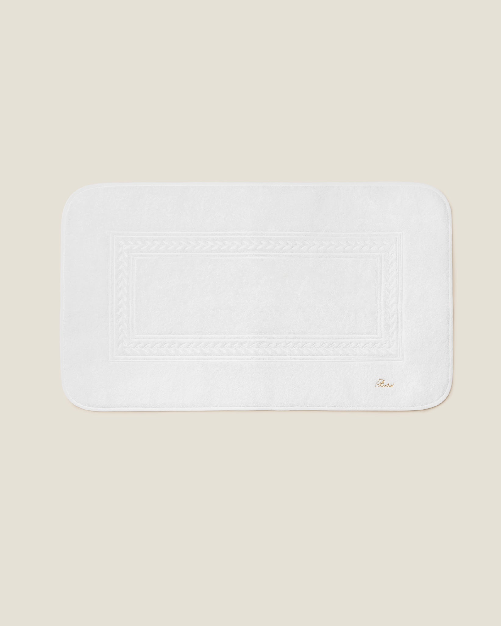 Impero Tub Mat in white/white