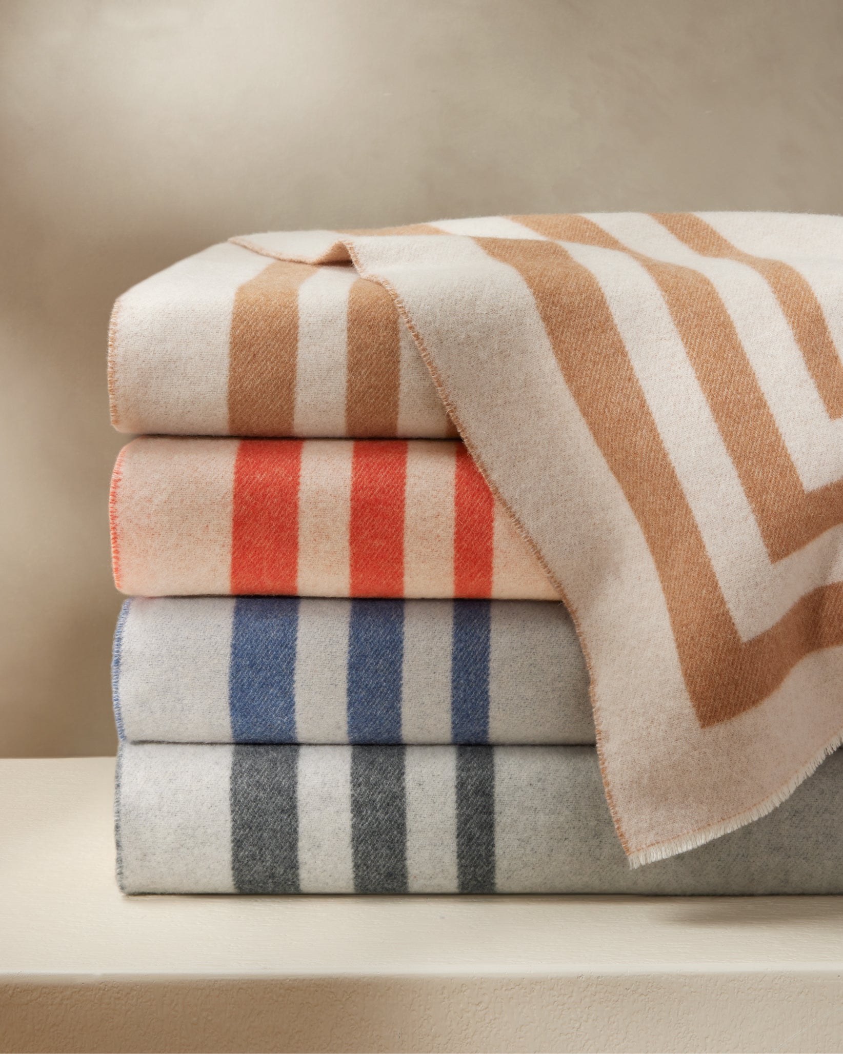 Tre Righe Throw stacked in all colors
