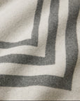 Tre Righe Throw in charcoal close-up