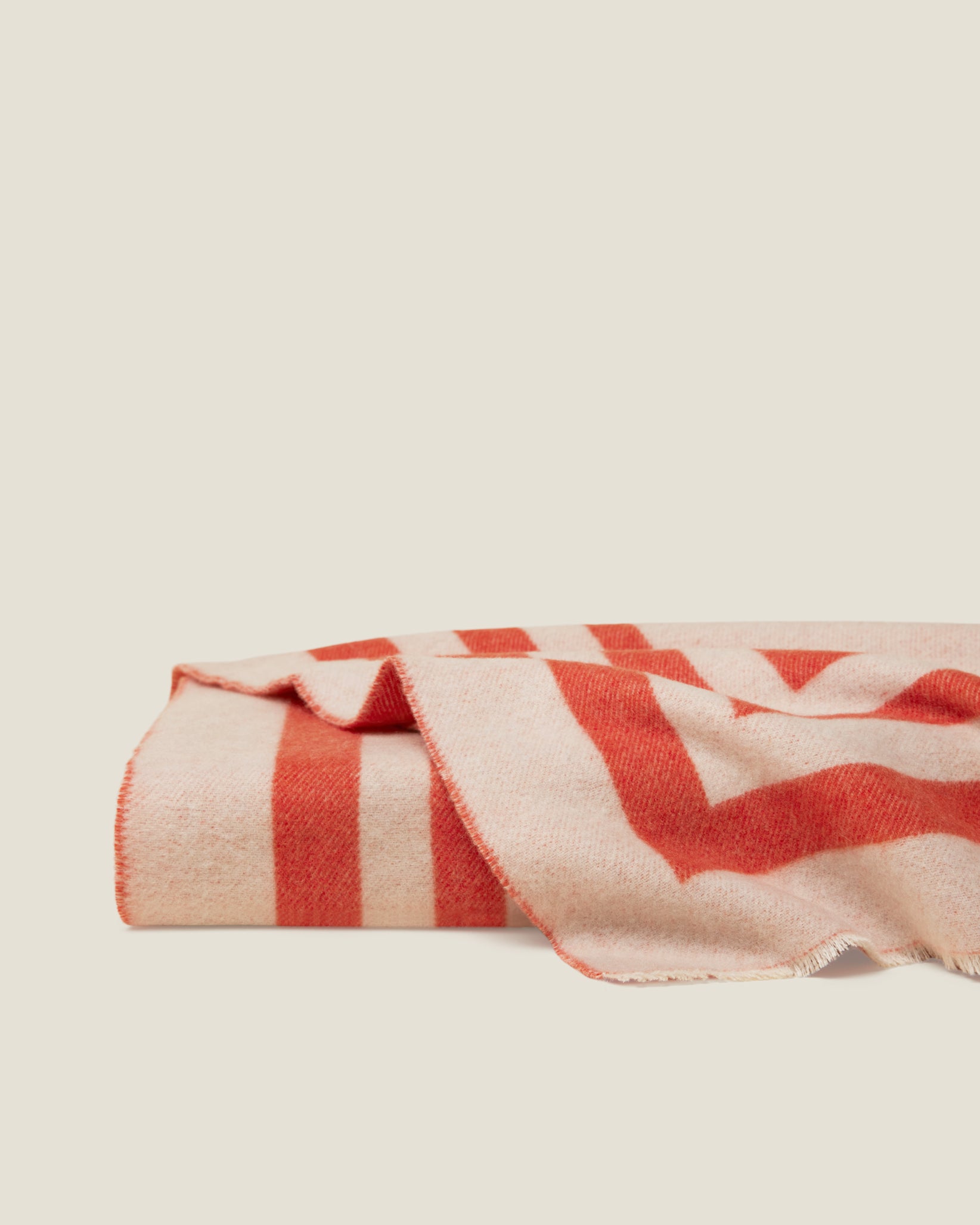 Tre Righe Throw in orange