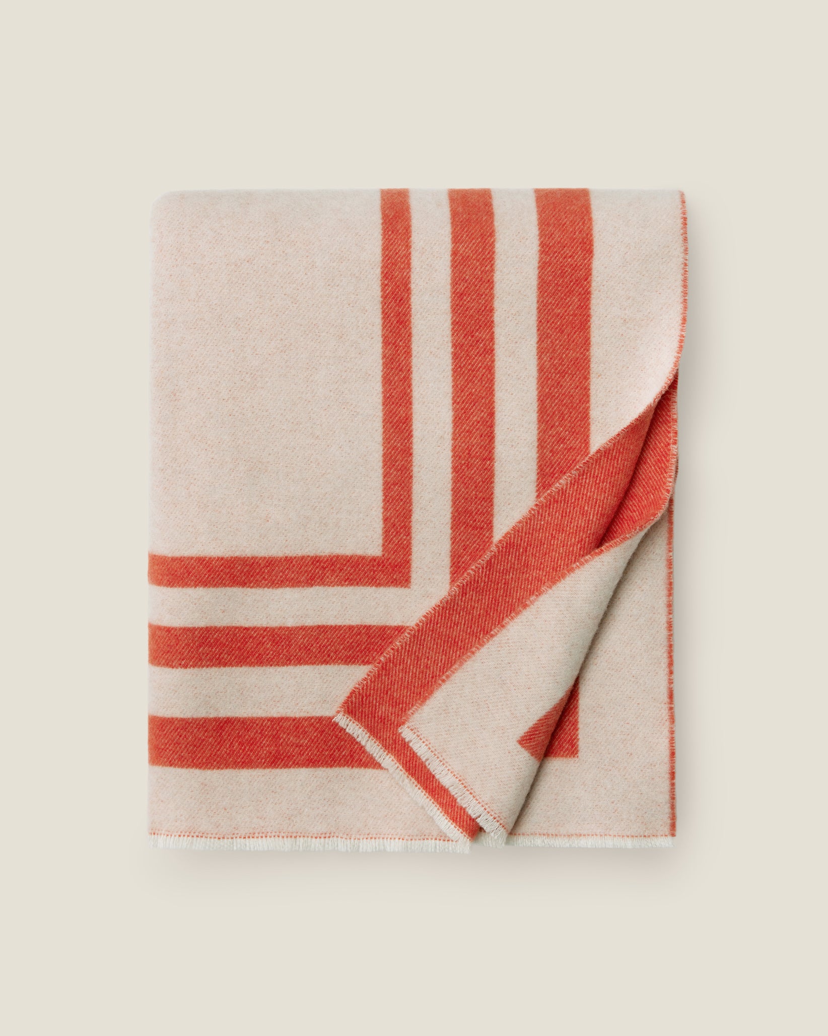 Tre Righe Throw in orange