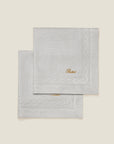 Treccia Napkins in silver folded