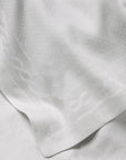 Treccia Table Runner in silver close-up 