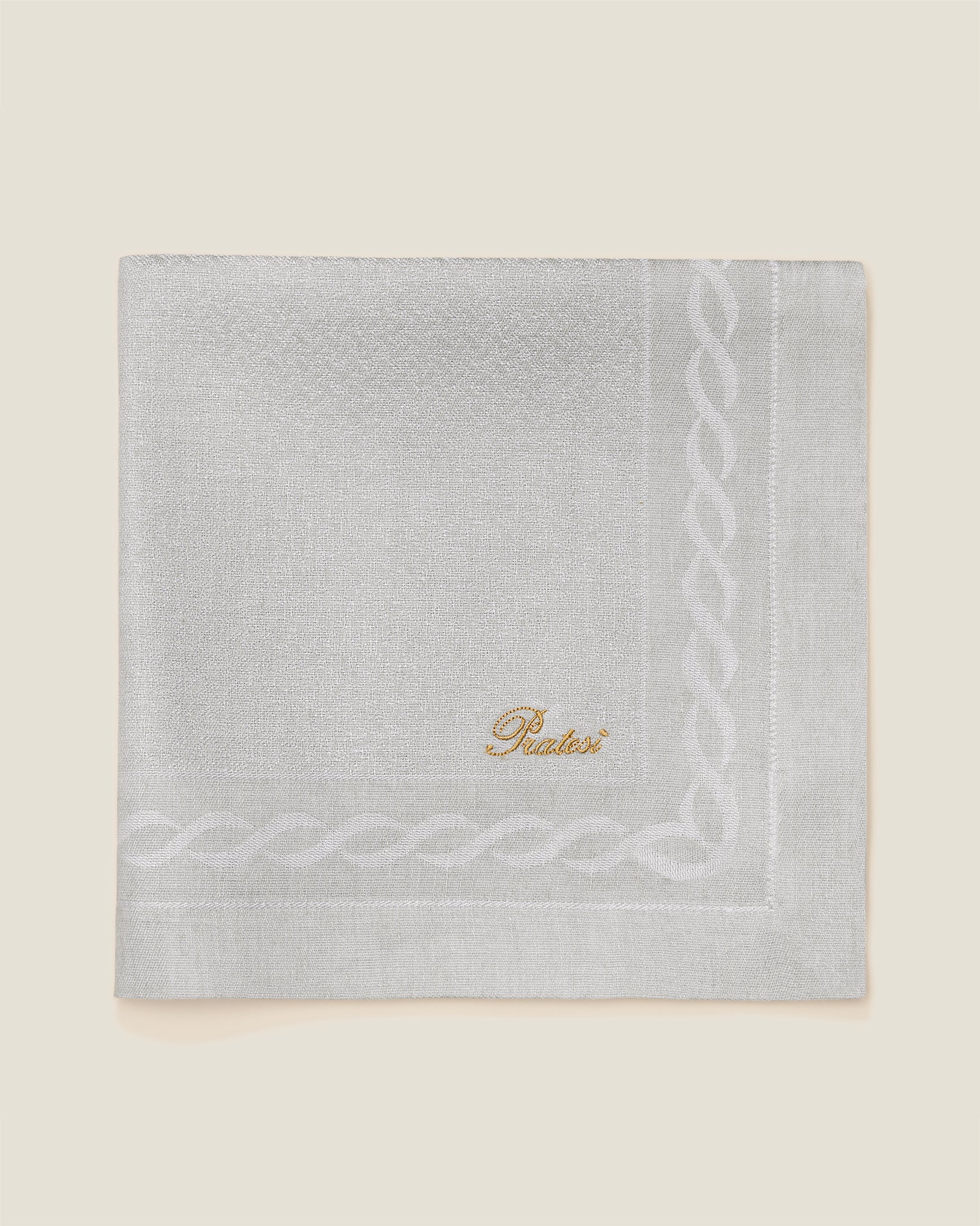 Treccia Napkin in silver