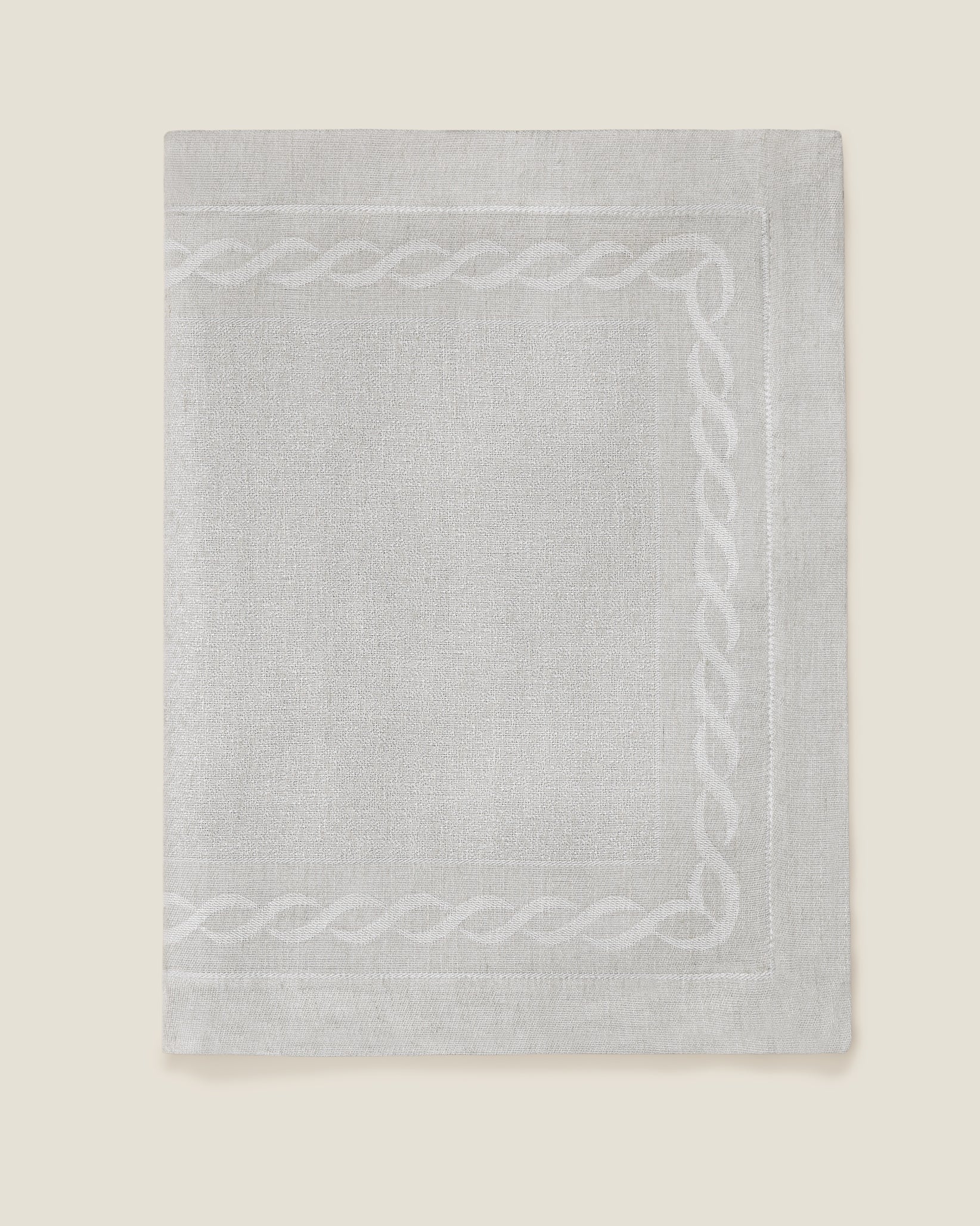 Treccia Table Runner in silver