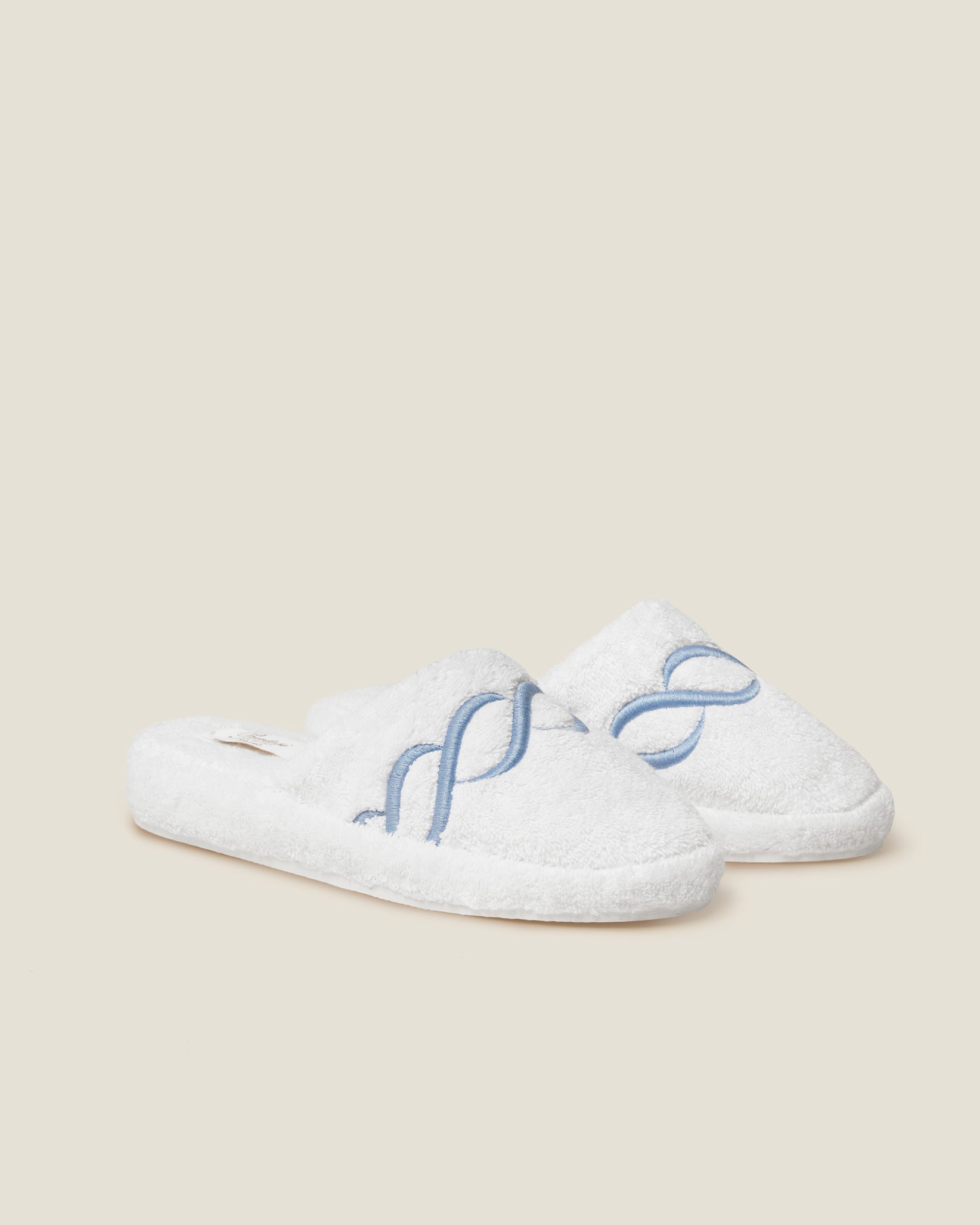 Treccia Slippers in medium blue