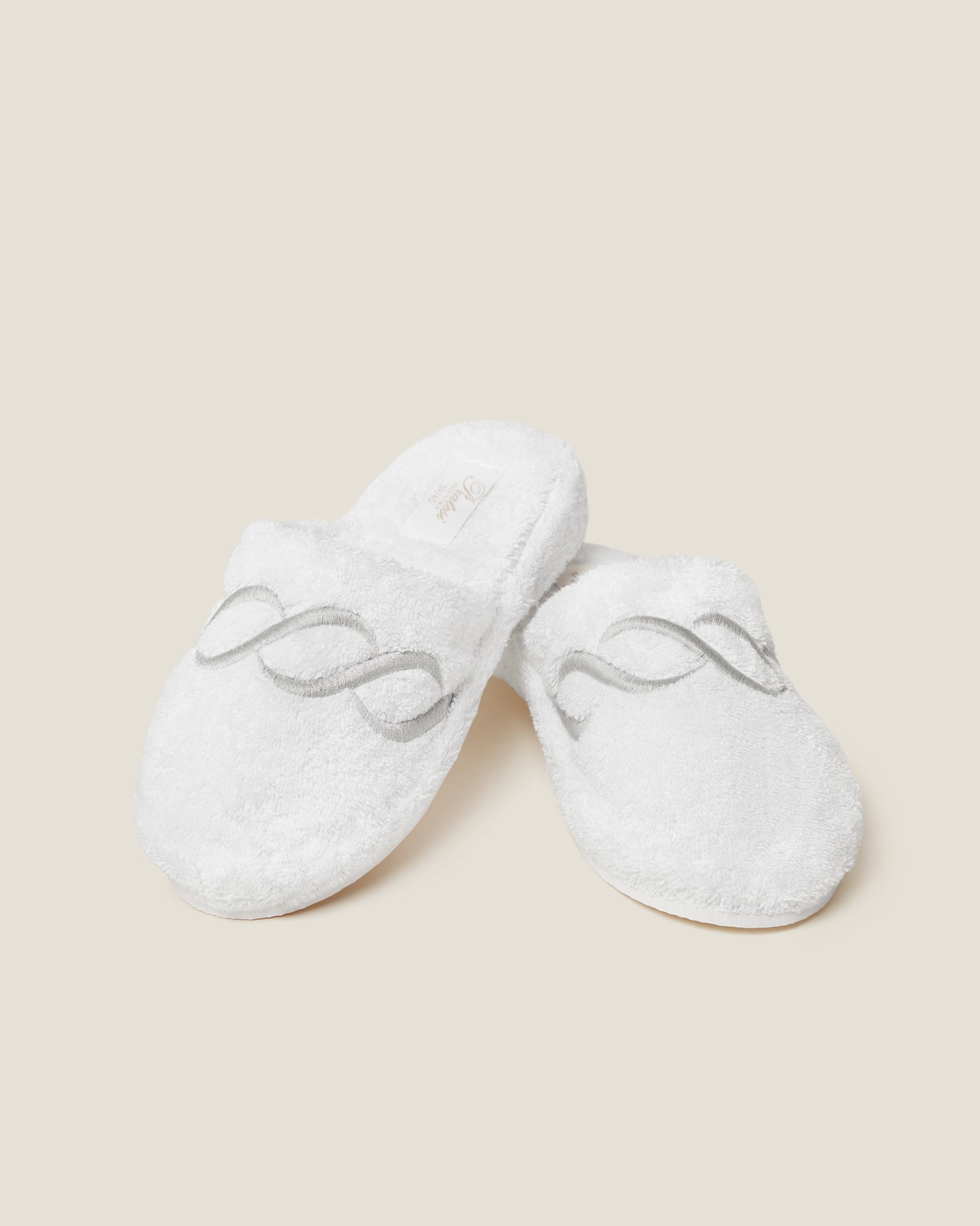 Treccia Slippers in silver
