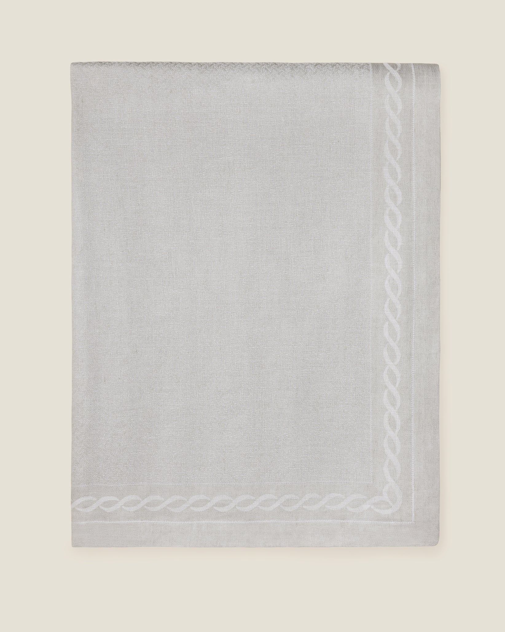 Treccia Tablecloth in silver