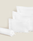 Angel Luxe queen, standard, boudoir and neckroll sham