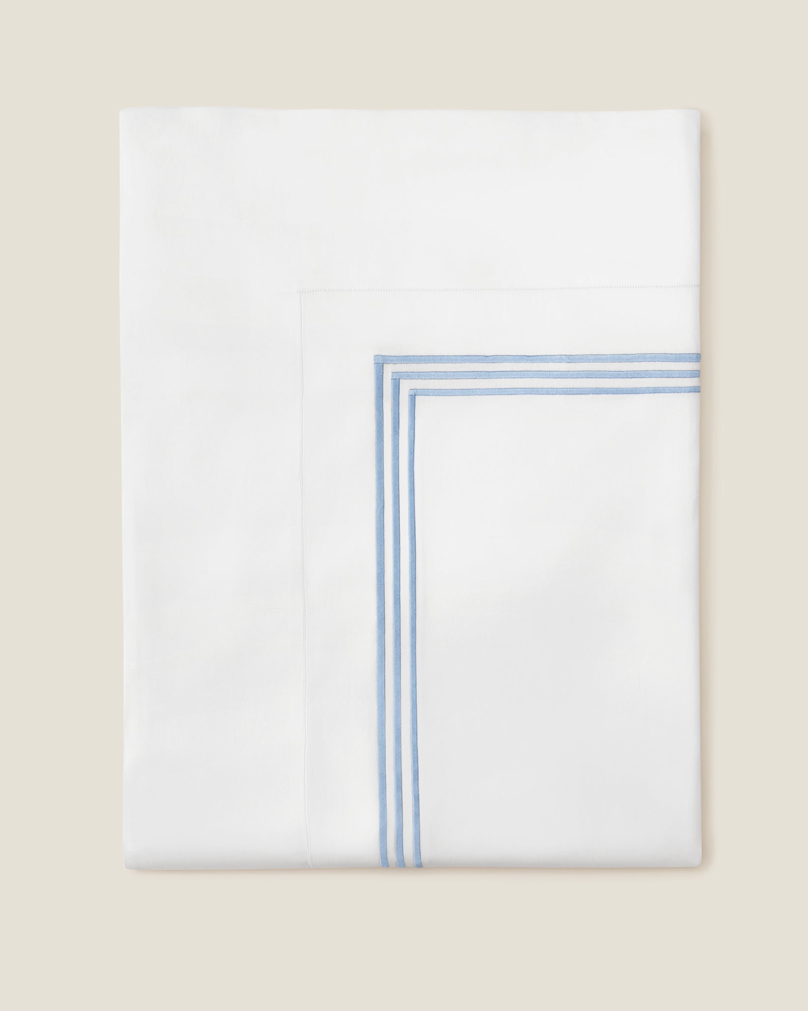 Tre Righe Splendore white/medium blue flat sheet