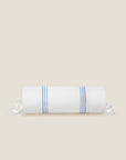 Tre Righe Splendore white/medium blue neckroll sham