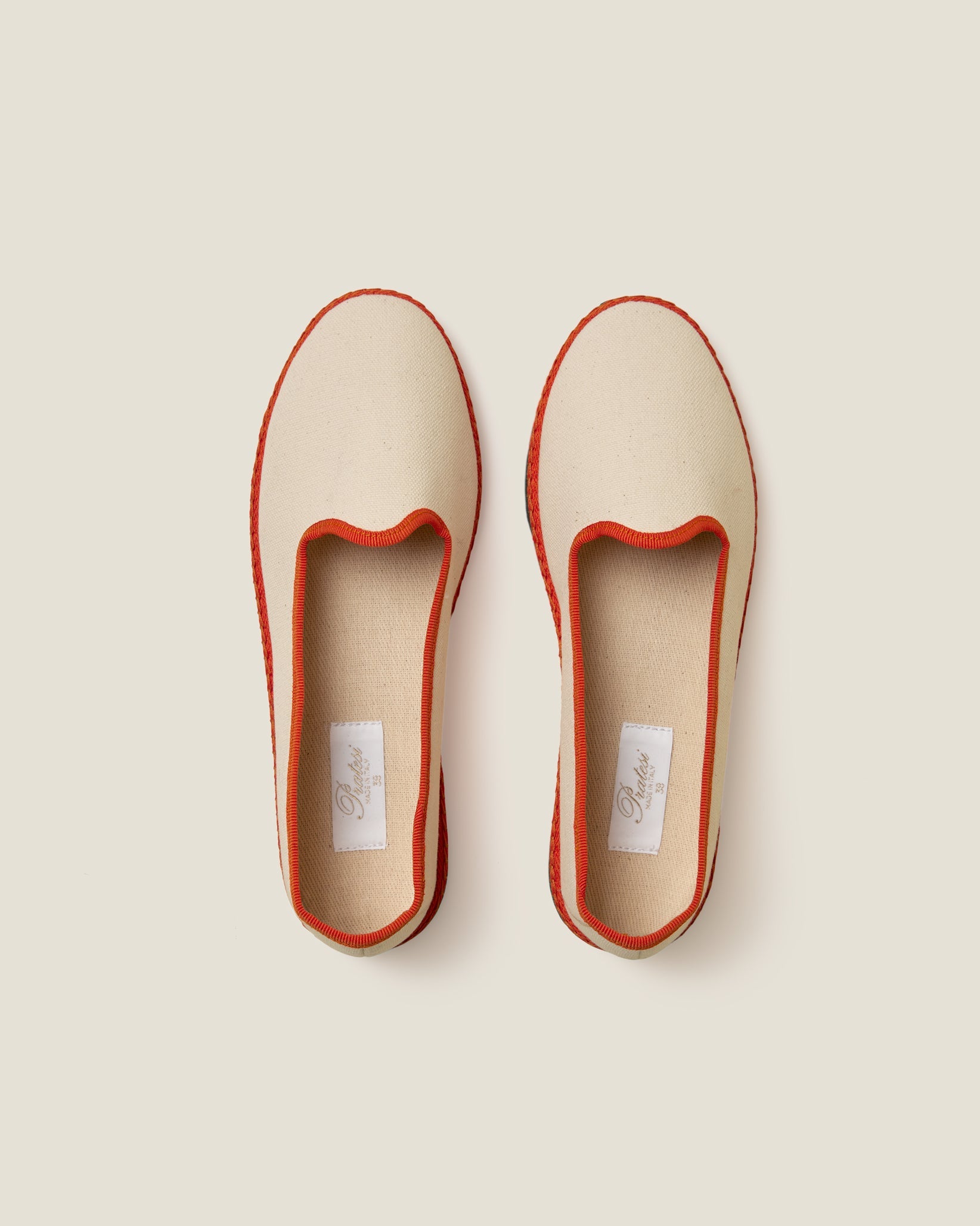 Resort Shoe Ecru/Orange