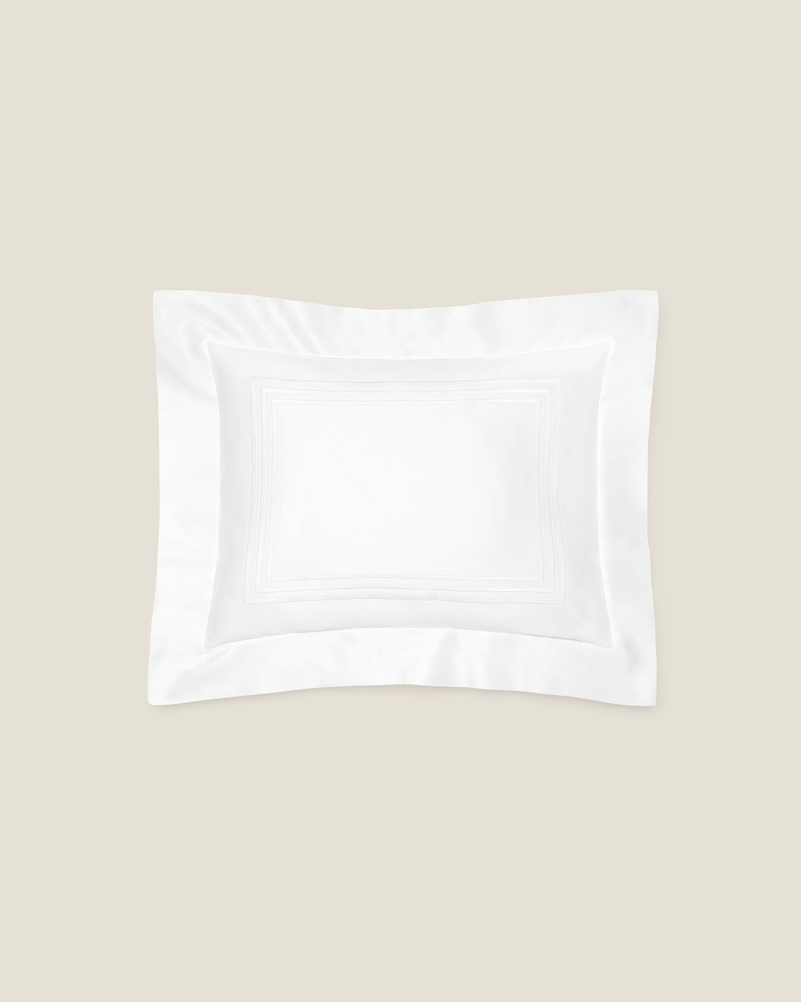 Tre Righe Splendore white/white boudoir sham