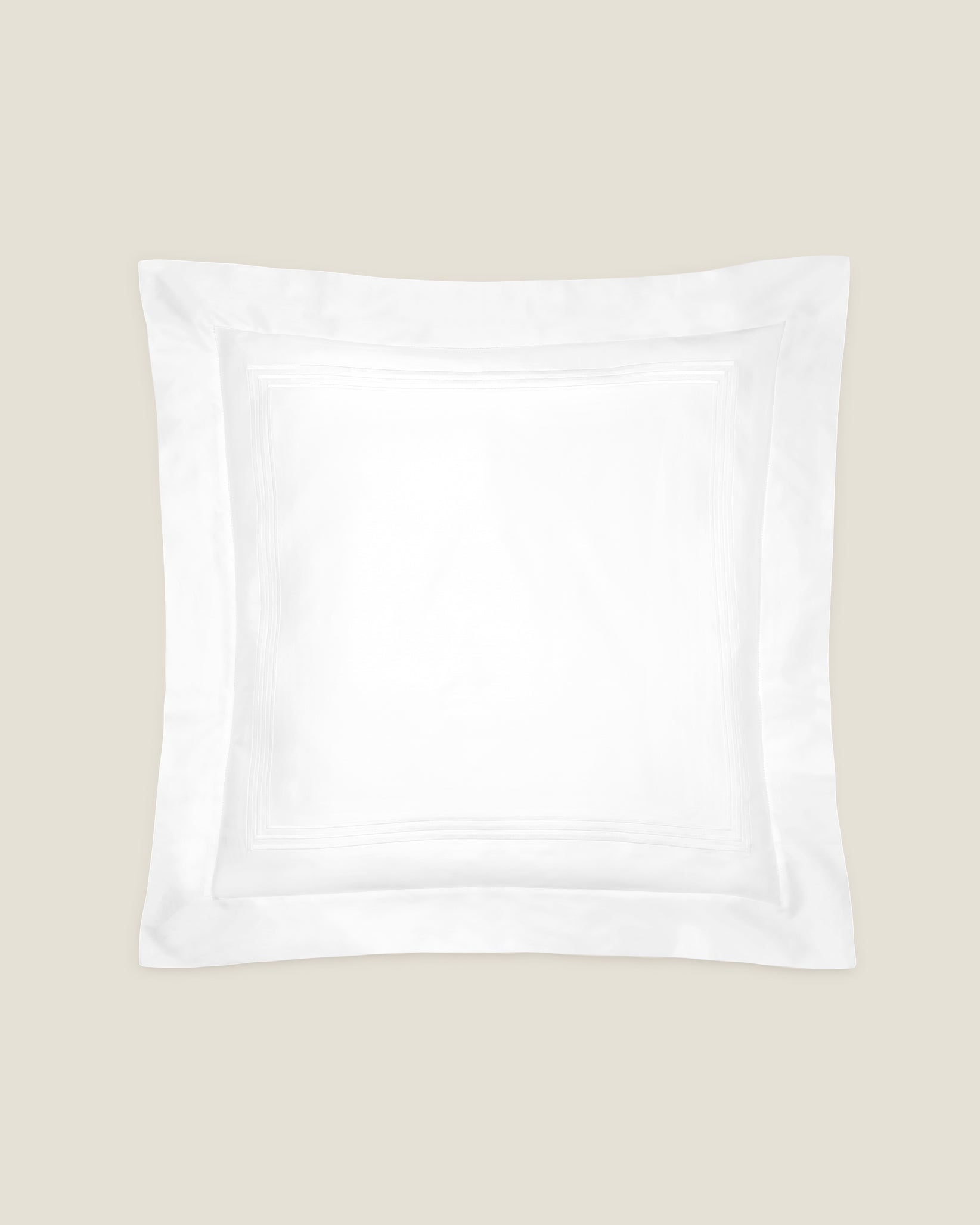 Tre Righe Splendore white/white euro sham