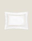 Tre Righe Standard sham in white/beige