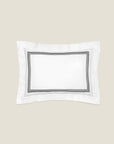 Tre Righe Splendore standard sham in white/black