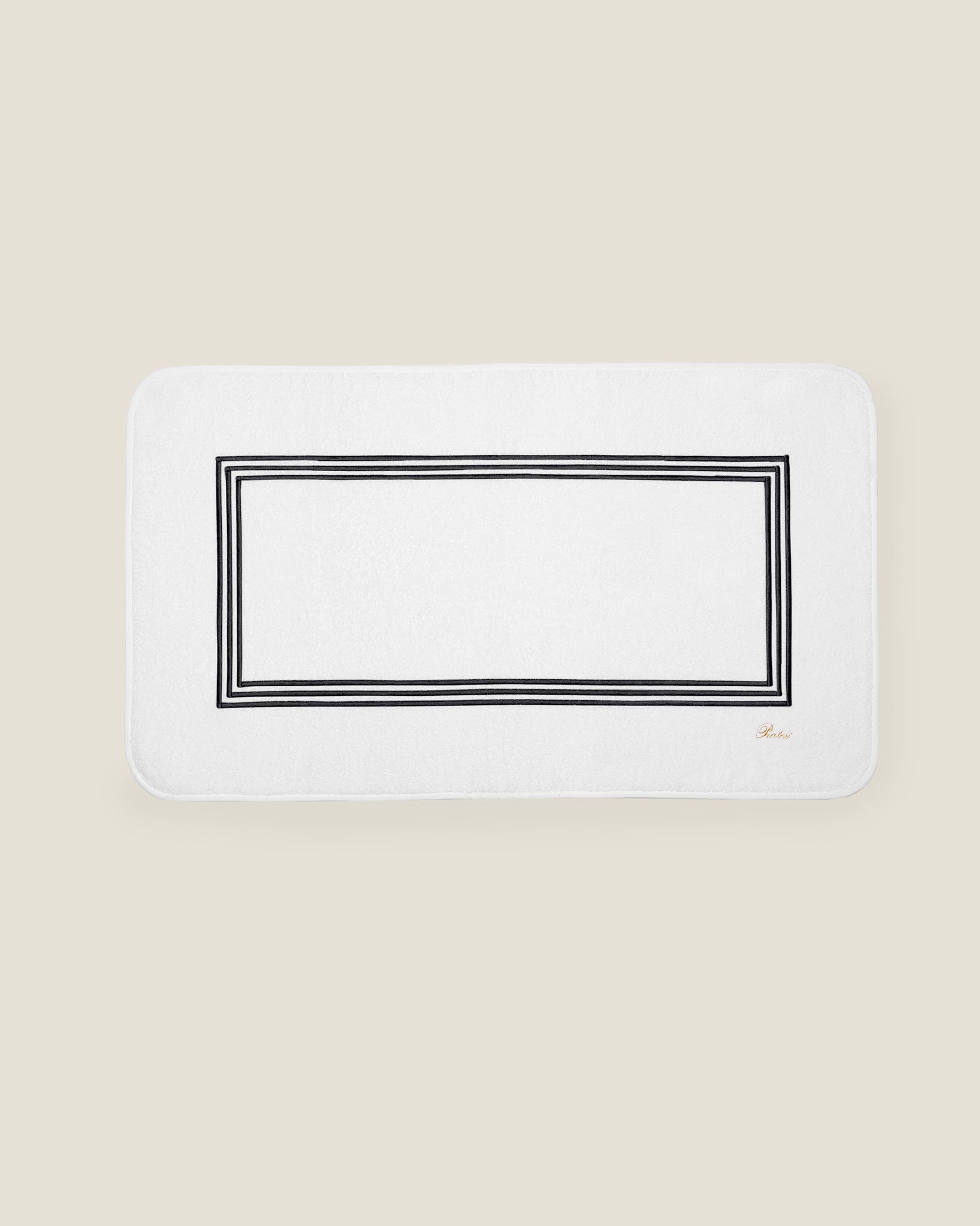 Tre Righe tub mat white/black