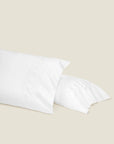Arcata white/white pillowcase pair