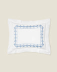Arcata white/medium blue standard sham