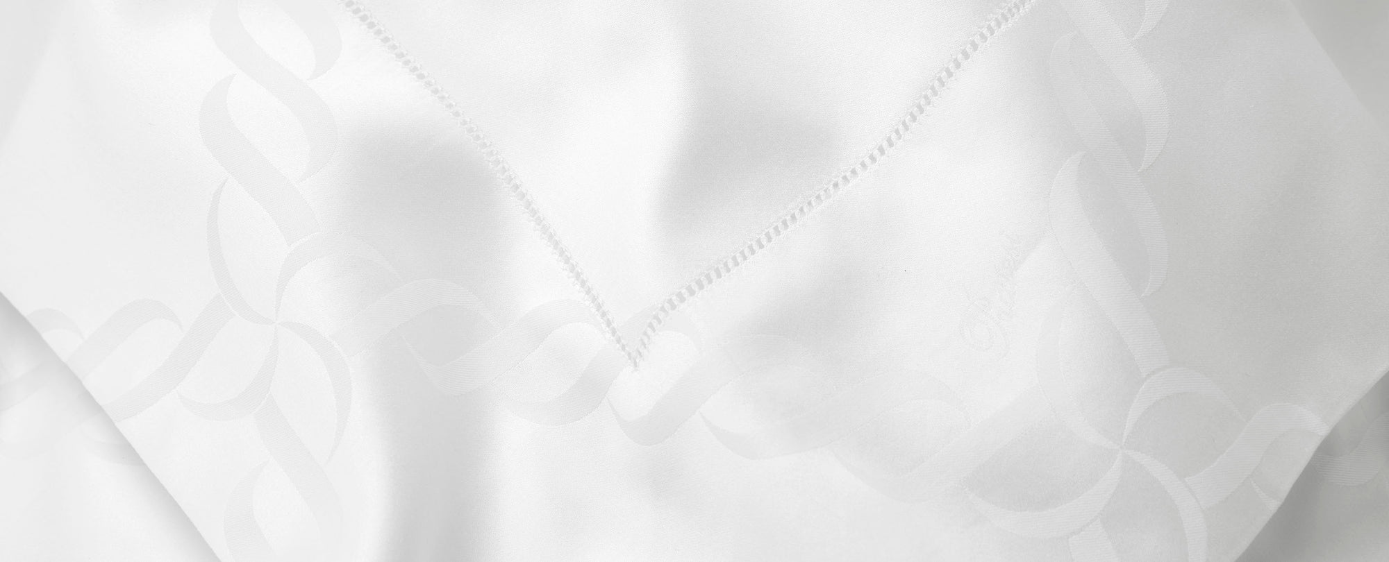 Ori treccia white/white bedding texture