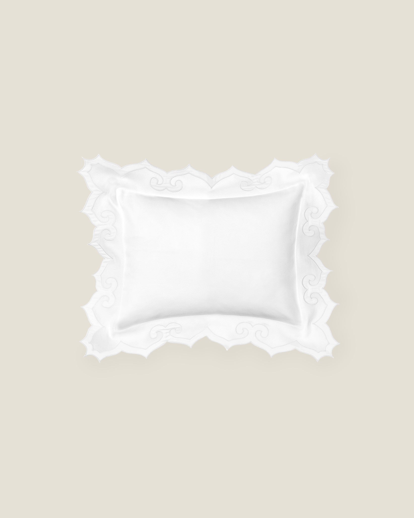 Marrakesh white/white boudoir sham
