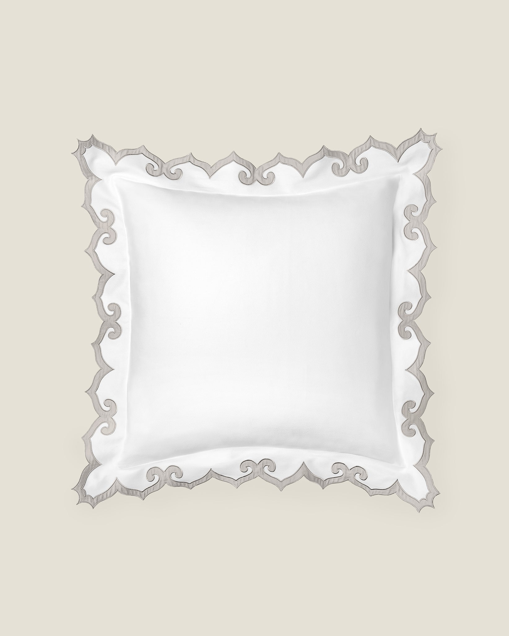 Marrakesh white/sterling euro sham