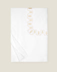 Paolina white/beige duvet cover folded