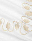 Paolina white/beige pillowcase texture