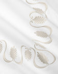 Paolina white/sage pillowcase texture