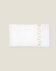 Paolina white/sage pillowcase