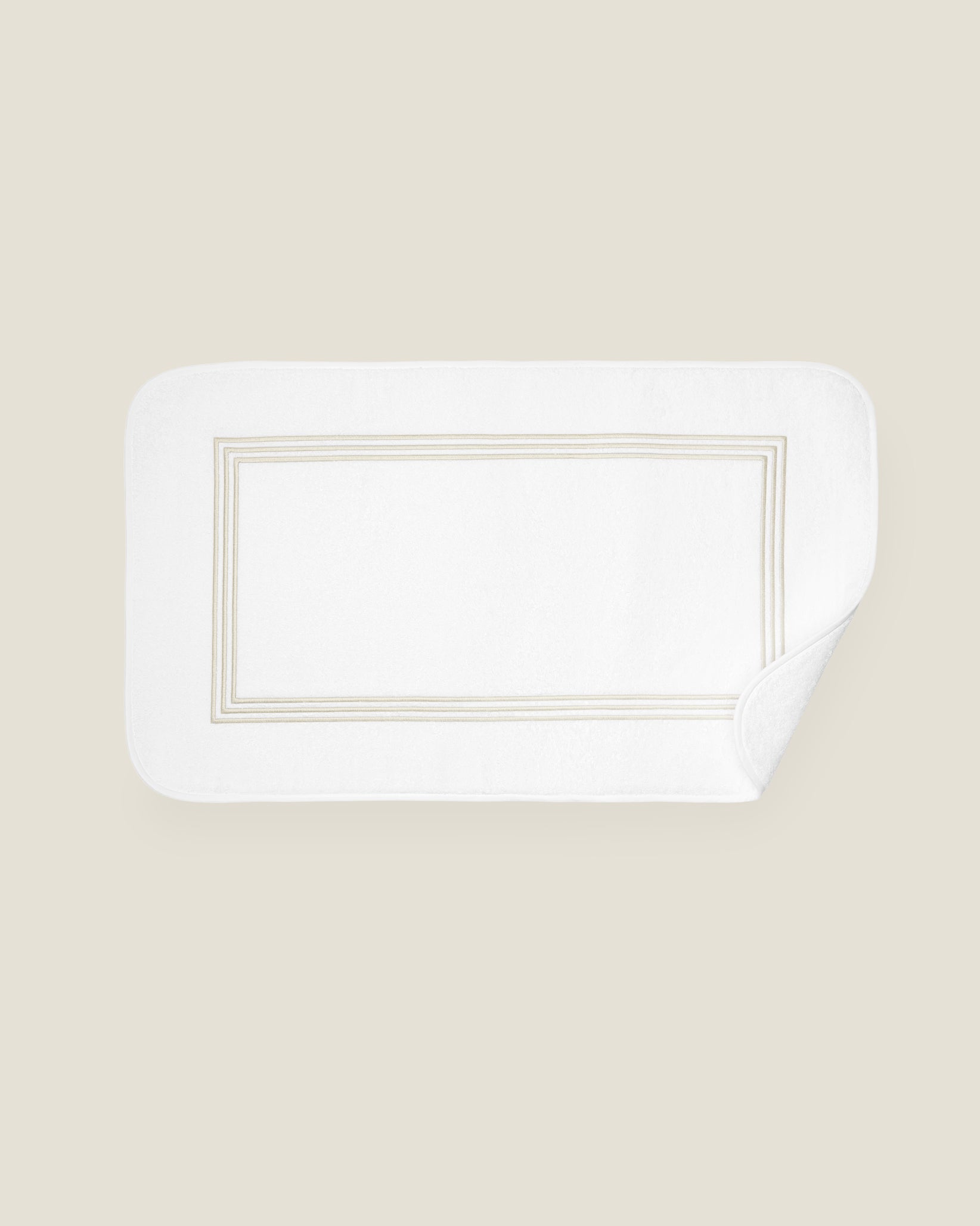Tre Righe tub mat white/sage