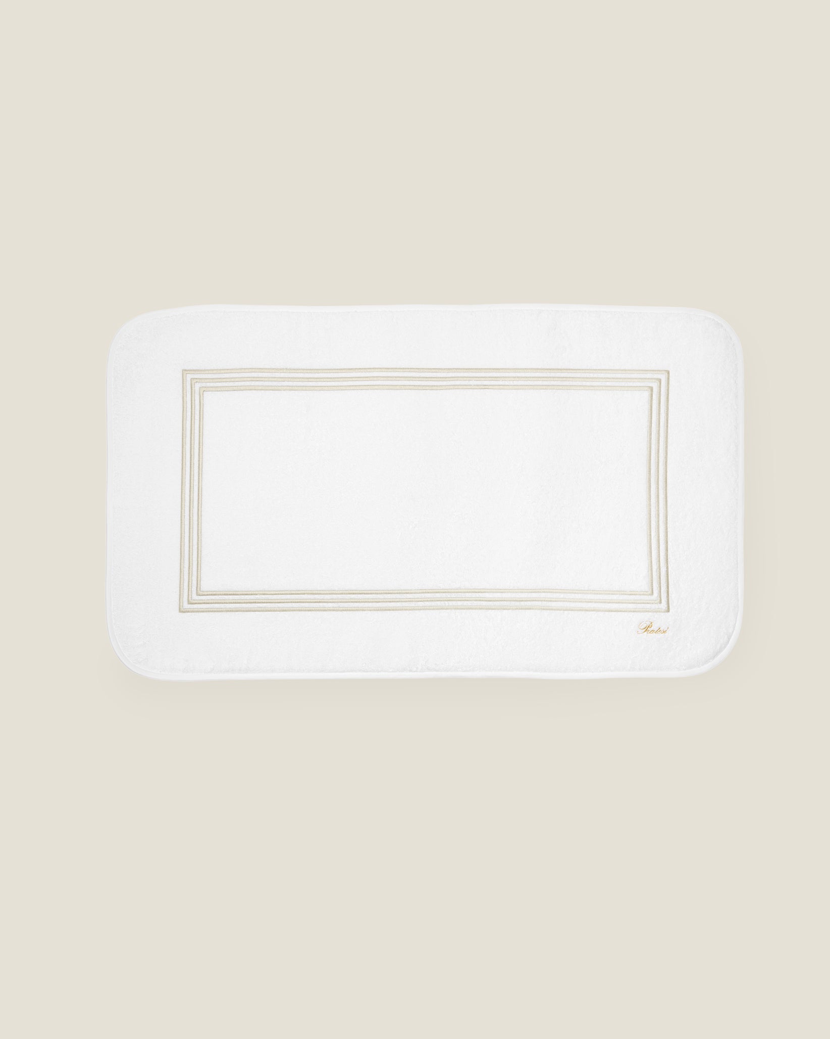 Tre Righe Tub Mat white/sage