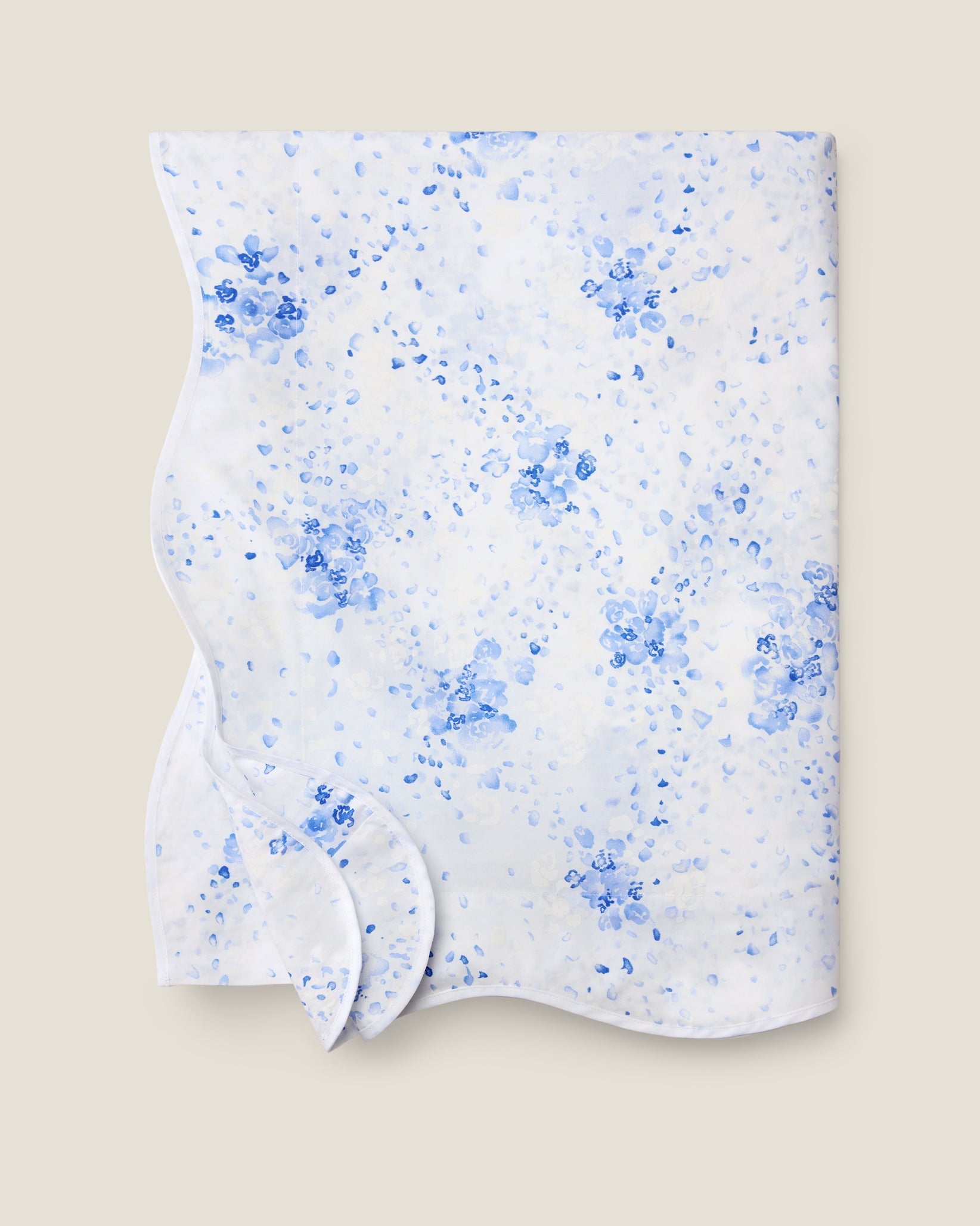 M&#39;ama non M&#39;ama duvet cover folded in medium blue