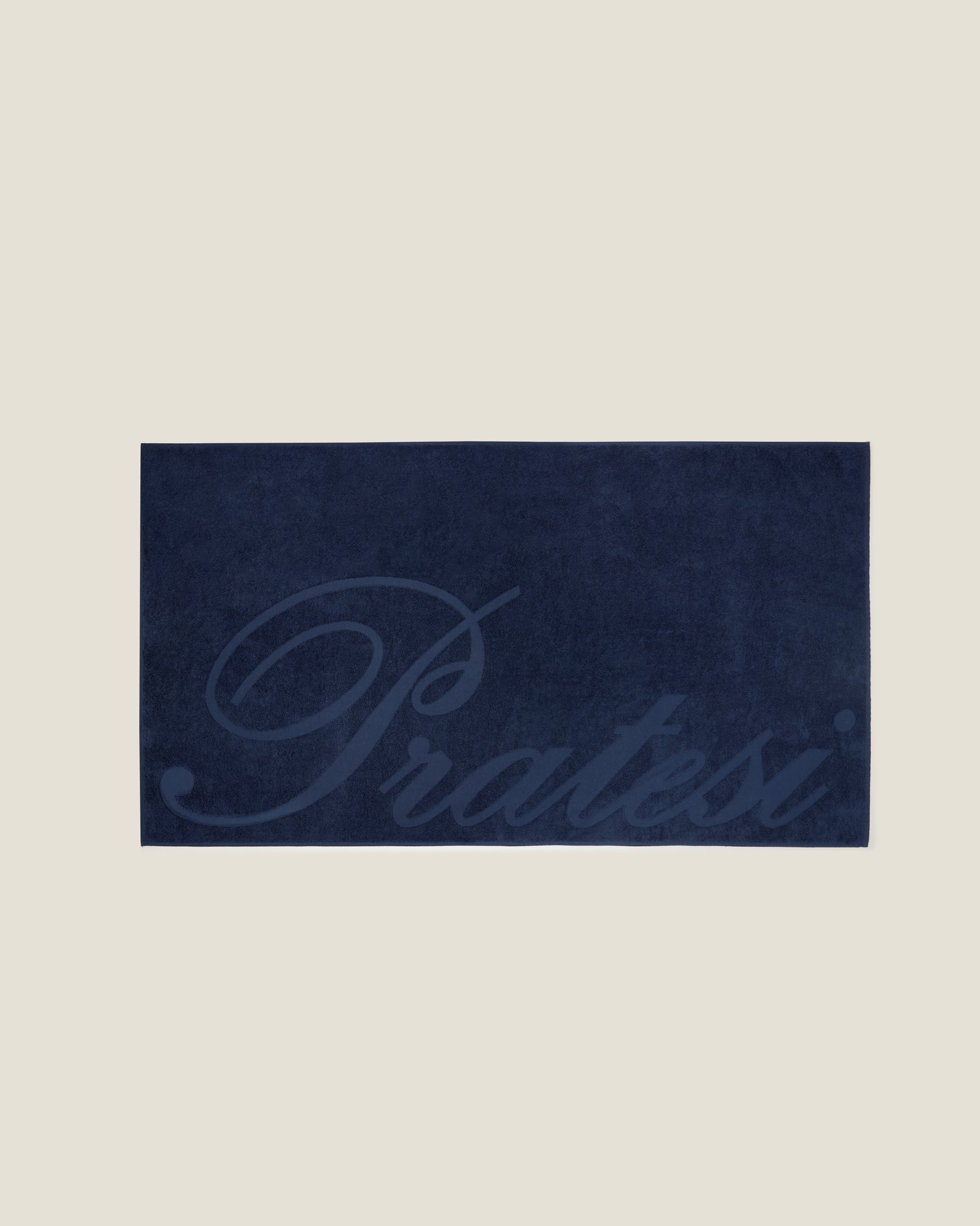 Pratesi beach towel in navy