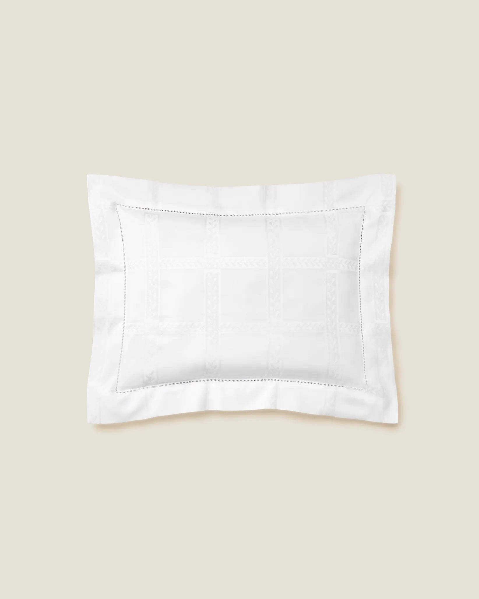 Impero Jacquard white boudoir sham
