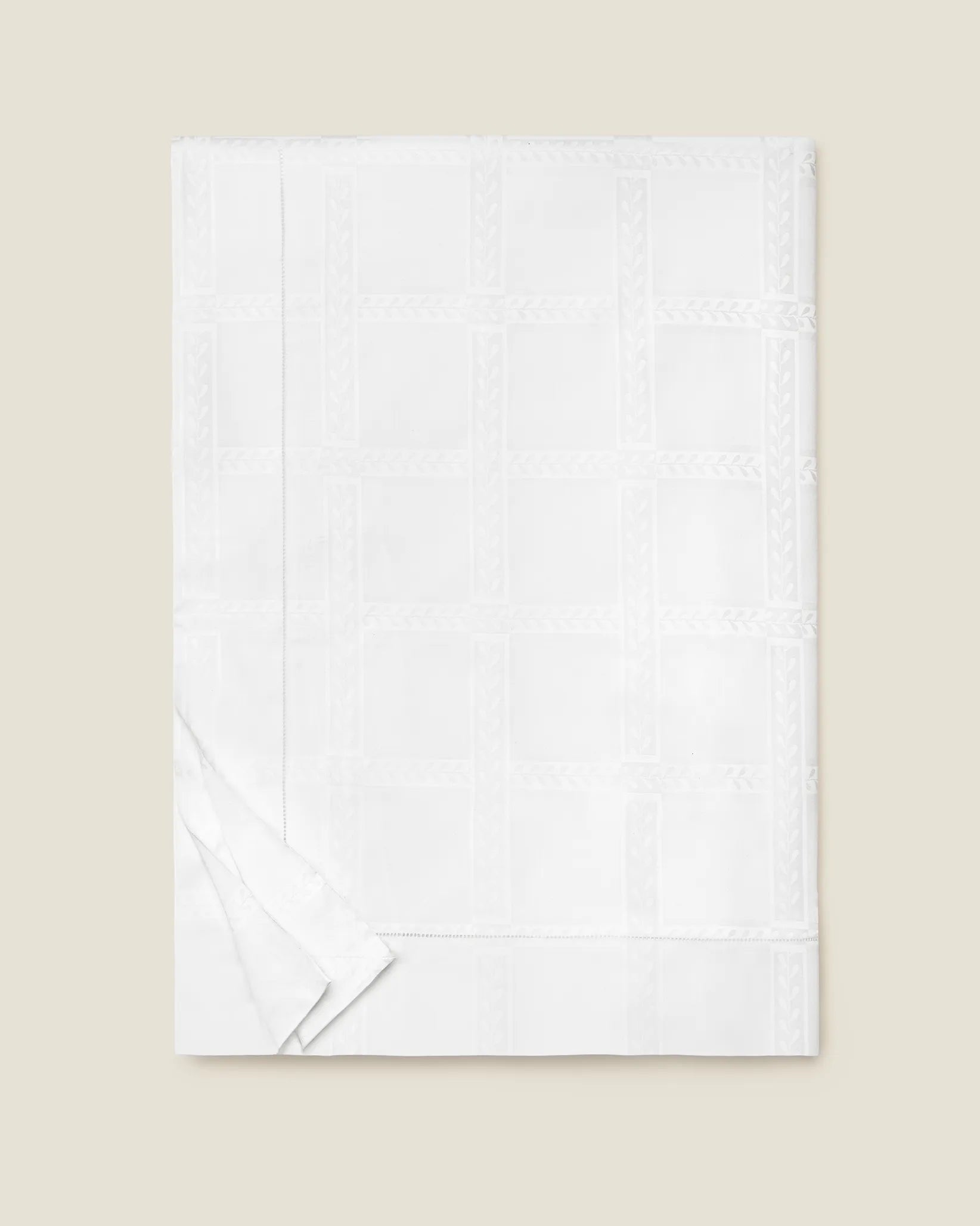 Impero Jacquard white duvet cover