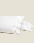 Impero Jacquard white pillowcase pair