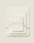 Tre Righe Ivory/beige towel stack