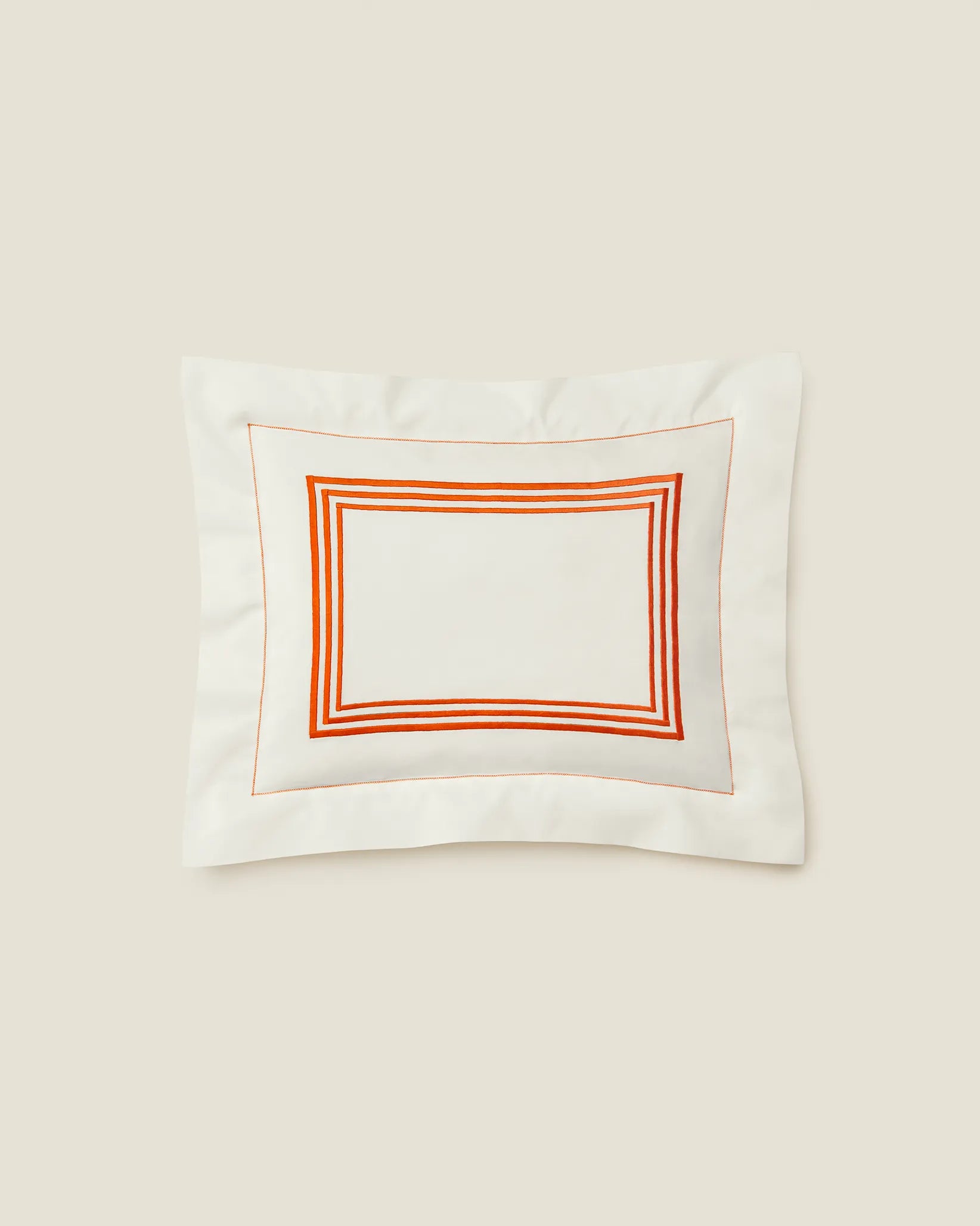 Tre Righe Ivory ivory/orange boudoir sham