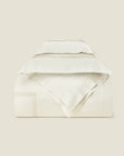 Tre Righe Ivory in Ivory/Beige Duvet cover folded.
