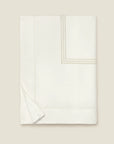 Tre righe Ivory/beige duvet cover folded