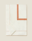 Tre Righe Ivory/orange duvet cover folded