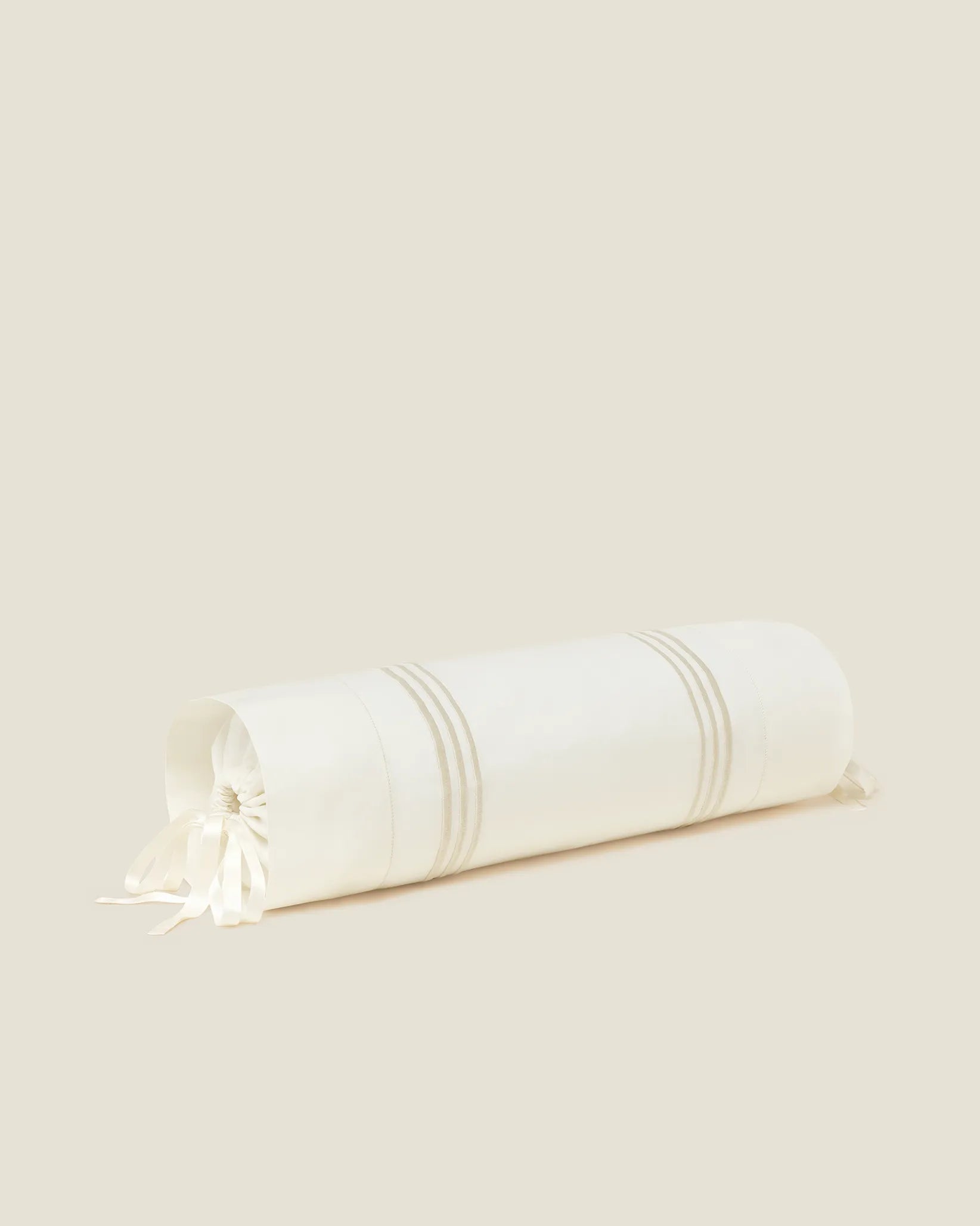 Tre Righe Ivory/beige neckroll sham 