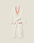 Tre Righe Ivory/Orange bathrobe