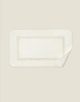 Tre Righe Ivory/beige tub mat corner flipped